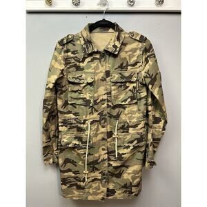 Hengsheng Jeans Camo Jacket‎ Womens Medium Harold Long School of Karate Studded